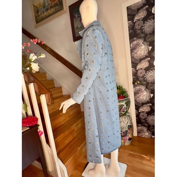 Free
People Star Studded Denim Trench - Picture 3 of 5